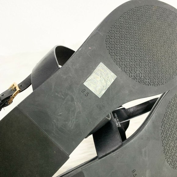 Tory Burch 9.5M Bryce Leather Flat Thong Sandals - Picture 6 of 8